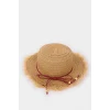Defacto D8424 Bej Kız Çocuk Hasır Şapka