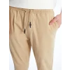 XSIDE Bej Slim Fit Gabardin Erkek Jogger Pantolon