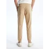 XSIDE Bej Slim Fit Gabardin Erkek Jogger Pantolon