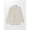 XSIDE Bej Regular Fit Uzun Kollu Keten Karışımlı Erkek Gömlek
