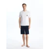 LC WAIKIKI Lacivert Standart Kalıp Erkek Şortlu Pijama Takımı
