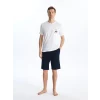 LC WAIKIKI Lacivert Standart Kalıp Erkek Şortlu Pijama Takımı