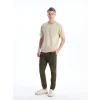 XSIDE Haki Slim Fit Gabardin Erkek Jogger Pantolon