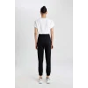 Defacto B8978 Siyah DeFactoFit Standart Fit Jogger İnce Eşofman Altı Çift Cepli Beli Paçası Lastikli
