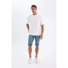 Defacto X4794 Yeşil Skinny Fit Jean Bermuda Şort