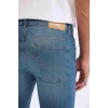 Defacto X4794 Yeşil Skinny Fit Jean Bermuda Şort