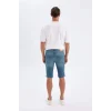 Defacto X4794 Yeşil Skinny Fit Jean Bermuda Şort