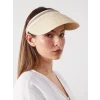 LCW ACCESSORIES Bej Kadın Hasır Vizör Şapka