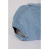 Defacto D5609 Mavi Kadın Nakışlı Nakış Jean Cap Şapka