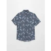 SOUTHBLUE Indigo Regular Fit Kısa Kollu Desenli Viskon Erkek Gömlek