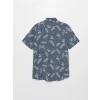 SOUTHBLUE Indigo Regular Fit Kısa Kollu Desenli Viskon Erkek Gömlek