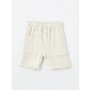 LCW Kids Bej Beli Lastikli Basic Erkek Bebek Şort