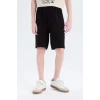 Defacto E0159 Bej Erkek Çocuk Pijama Takımı Baskılı Kısa Kollu Üst Şort