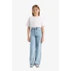 Defacto D6485 Mavi Kız Çocuk Wide Leg Geniş Paça Jean Pantolon