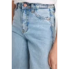 Defacto D6485 Mavi Kız Çocuk Wide Leg Geniş Paça Jean Pantolon