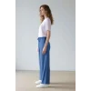 Defacto E6883 Mavi Wide Leg Geniş Bol Paça Aerobin Pantolon