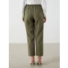 LCWAIKIKI Classic Haki Beli Lastikli Havuç Kesim Kadın Pantolon