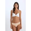 Defacto Z3350 Ekru Push Up Micro Yarım Dolgulu Tişört Bra-Fall in Love