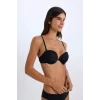 Defacto T8481 Siyah Micro Kaplı Full Push Up Straplez Sütyen-Fall in Love
