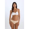 Defacto Y3730 Ekru Boş Kap Toparlayıcı Dolgusuz Straplez Basic Bra-Fall in Love