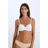 Defacto Y3730 Ekru Boş Kap Toparlayıcı Dolgusuz Straplez Basic Bra-Fall in Love