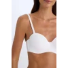 Defacto Y3730 Ekru Boş Kap Toparlayıcı Dolgusuz Straplez Basic Bra-Fall in Love