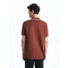 LC WAIKIKI Kahverengi Polo Yaka Kısa Kollu Erkek Tişört