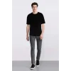 Defacto E7440 Gri Pedro Slim Fit Dar Kalıp Normal Bel Dar Paça Jean Pantolon