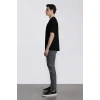 Defacto E7440 Gri Pedro Slim Fit Dar Kalıp Normal Bel Dar Paça Jean Pantolon