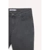 Defacto E7440 Gri Pedro Slim Fit Dar Kalıp Normal Bel Dar Paça Jean Pantolon
