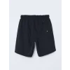 LCWAIKIKI Classic Siyah Diz Hizası Boy Basic Erkek Deniz Şortu