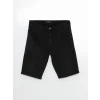 LCW Jeans Siyah Süper Skinny Fit Erkek Jean Şort