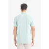 Defacto E2633 Yeşil %100 Pamuk Slim Fit Dar Kesim Polo Yaka Kısa Kollu Pamuklu Nakışlı Pike Polo Tişört