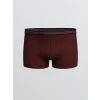 LC WAIKIKI Bordo Standart Kalıp Pamuklu Esnek Erkek Boxer 3lü