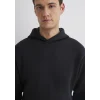 Mavi 0S10275-900 Kapüşonlu Siyah Basic Sweatshirt