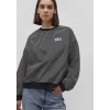 Mavi 1S10100-85143 Mavi Logo Baskılı Çizgili Siyah Sweatshirt
