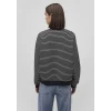 Mavi 1S10100-85143 Mavi Logo Baskılı Çizgili Siyah Sweatshirt