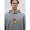 Mavi 0S10102-70098 Bugs Bunny Baskılı Gri Sweatshirt