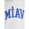 Mavi 0S10122-620 Miav Baskılı Kapüşonlu Beyaz Sweatshirt