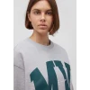 Mavi 1S10147-80196 MV Logo Baskılı Gri Sweatshirt