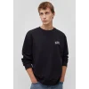 Mavi 0611716-900 Mavi Logo Baskılı Siyah Sweatshirt