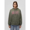 Mavi 1600361-71581 Mavi Logo Baskılı Kapüşonlu Haki Sweatshirt