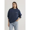 Mavi 1611656-82454 Mavi Logo Baskılı Lacivert Sweatshirt