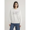 Mavi 1611192-70057 Mavi Logo Baskılı Beyaz Sweatshirt