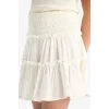 Defacto E3835 Beyaz Kız Çocuk Viskon Etek