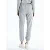 LCWAIKIKI Basic Gri Kadın Beli Lastikli Düz Jogger Eşofman Altı