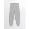 LCWAIKIKI Basic Gri Kadın Beli Lastikli Düz Jogger Eşofman Altı