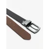 LCW ACCESSORIES Siyah Deri Görünümlü Çift Taraflı Erkek Kemer