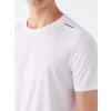 XSIDE ACTIVE Beyaz DRY-TECH Bisiklet Yaka Kısa Kollu Erkek Spor Tişört