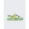 LCW STEPS Yeşil Patch Detaylı Erkek Çocuk Sandalet